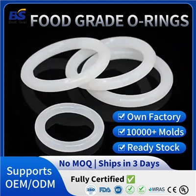 Khoom noj khoom haus qib silicone roj hmab o-rings
